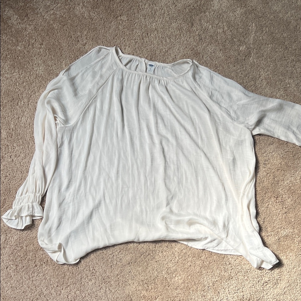 Old Navy Cream Women's Blouse